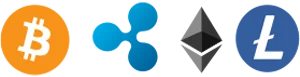 Cryptocurrency logo.
